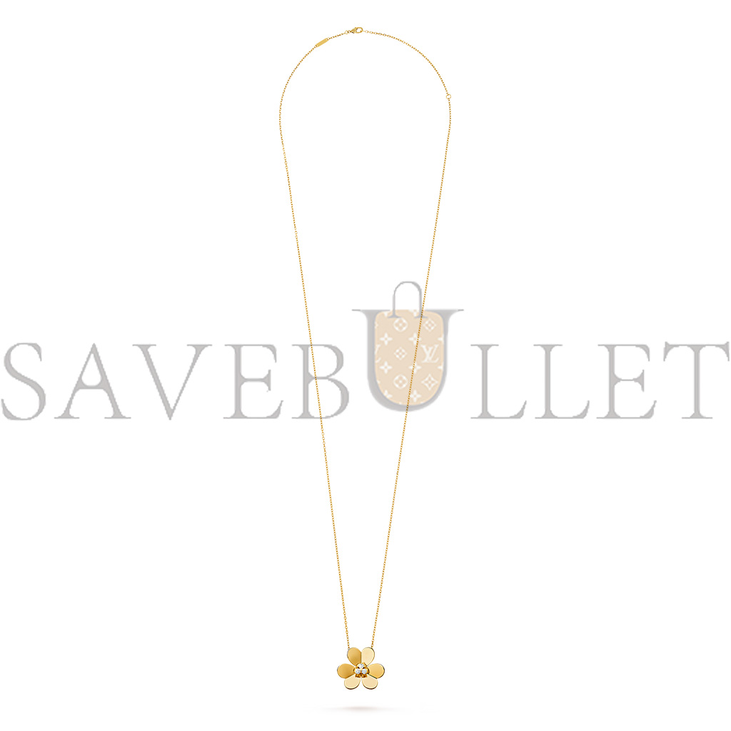 V*N CL*F arpels frivole clip pendant, very large model - yellow gold, diamond  vcarp2dw00